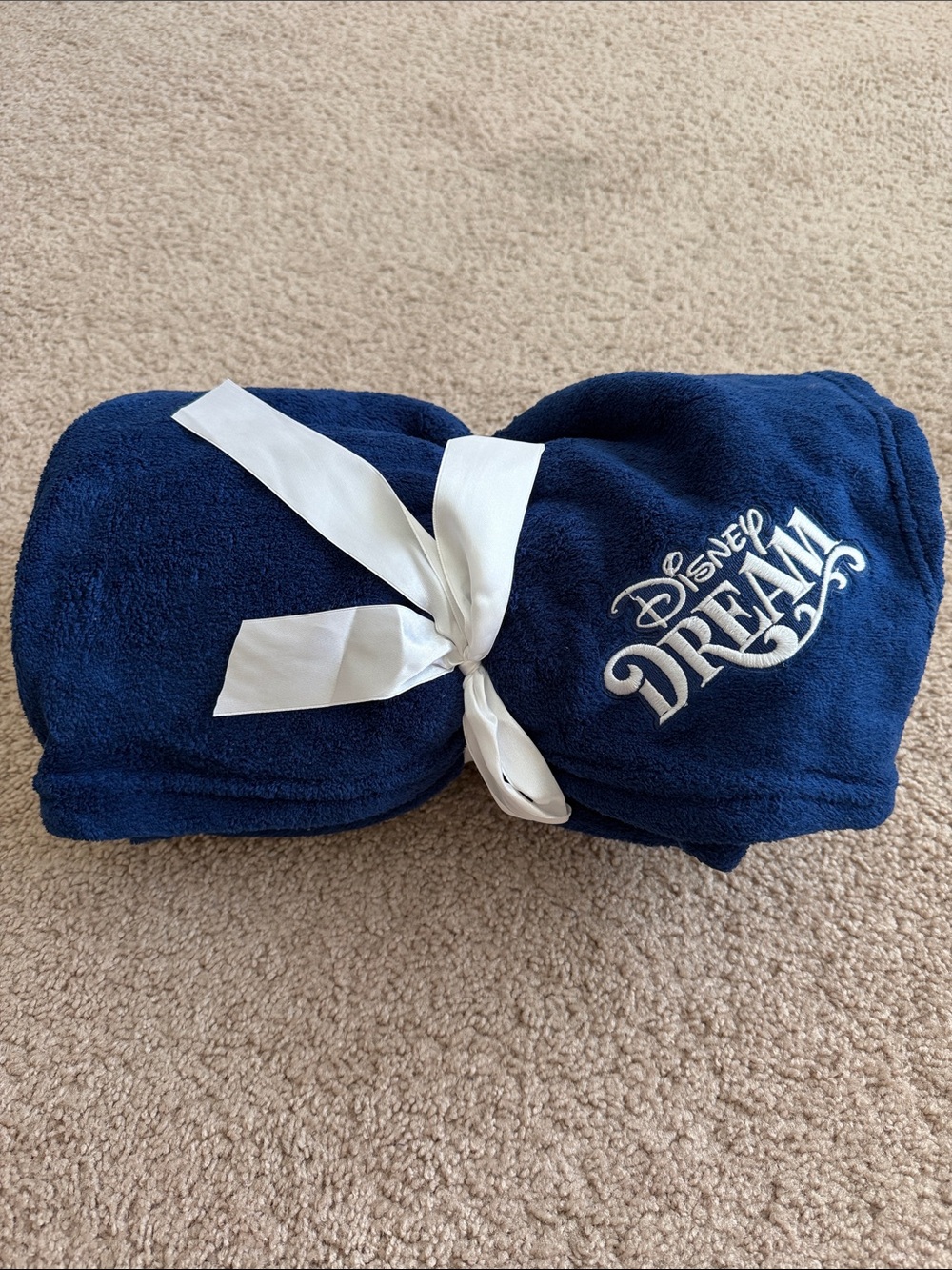 Disney Cruise Line Dream Embroidered Throw Blanket